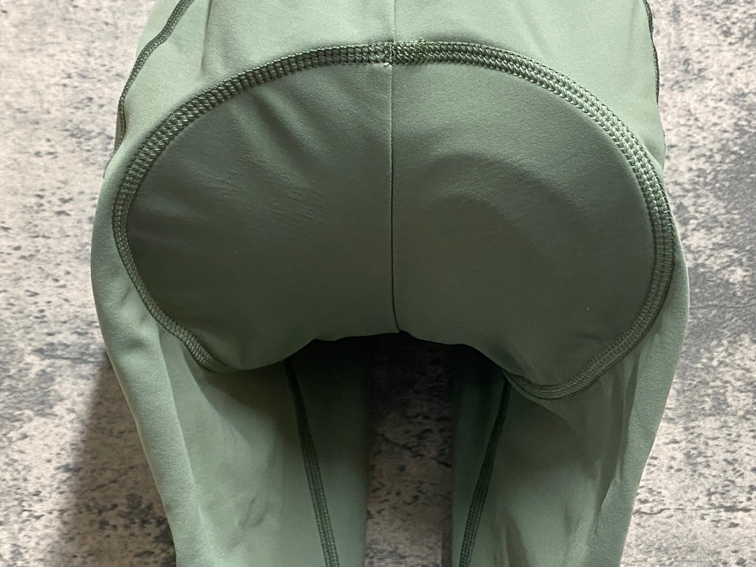 KM717 パスノーマルスタジオ PAS NORMAL STUDIOS ESSENTIAL THERMAL LONG BIBS ビブタイツ 緑 S 裏起毛