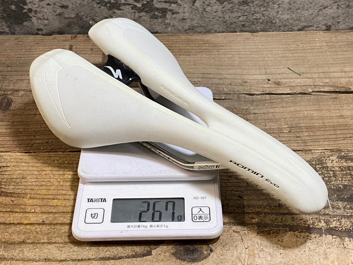 KH187 スペシャライズド SPECIALIZED ROMIN EVO 白 サドル 白 143mm hollow Tiレール