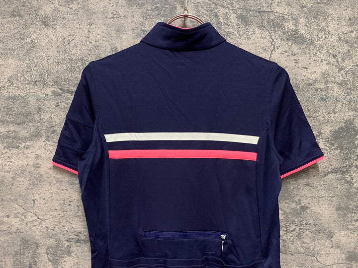 JY132 ラファ Rapha WOMEN'S SHORT SLEEVE BREVET JERSEY 半袖 サイクルジャージ レディース 紺 S