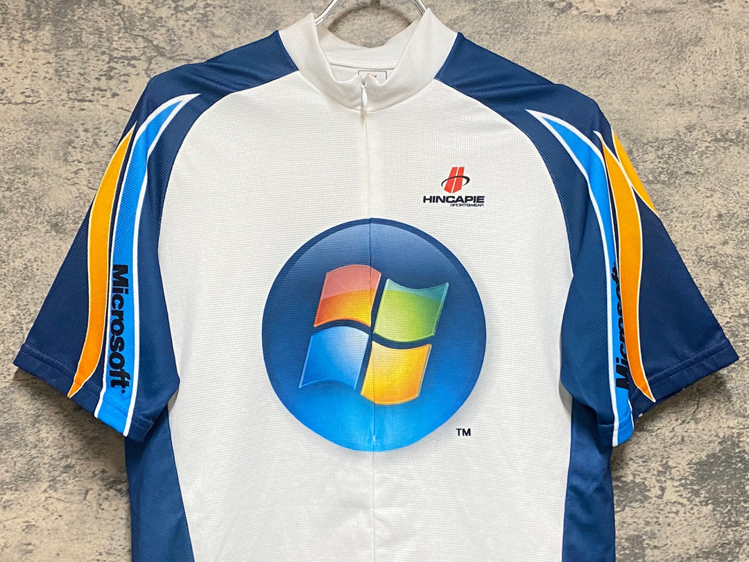 KP237 ヒンカピー HINCAPIE ハーフジップ 半袖 サイクルジャージ 白 L