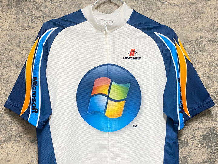 KP237 ヒンカピー HINCAPIE ハーフジップ 半袖 サイクルジャージ 白 L
