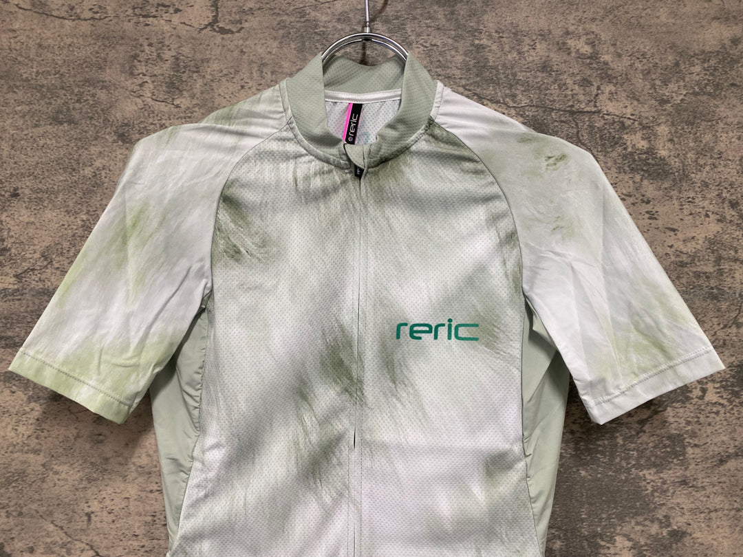 JV975 レリック reric Fuzzy Womens Standerd Jersey 半袖サイクルジャージ レディース L 白
