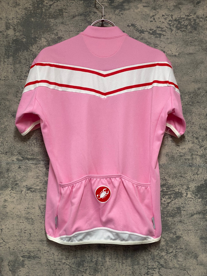 KG959 カステリ CASTELLI 半袖 サイクルジャージ ピンク S