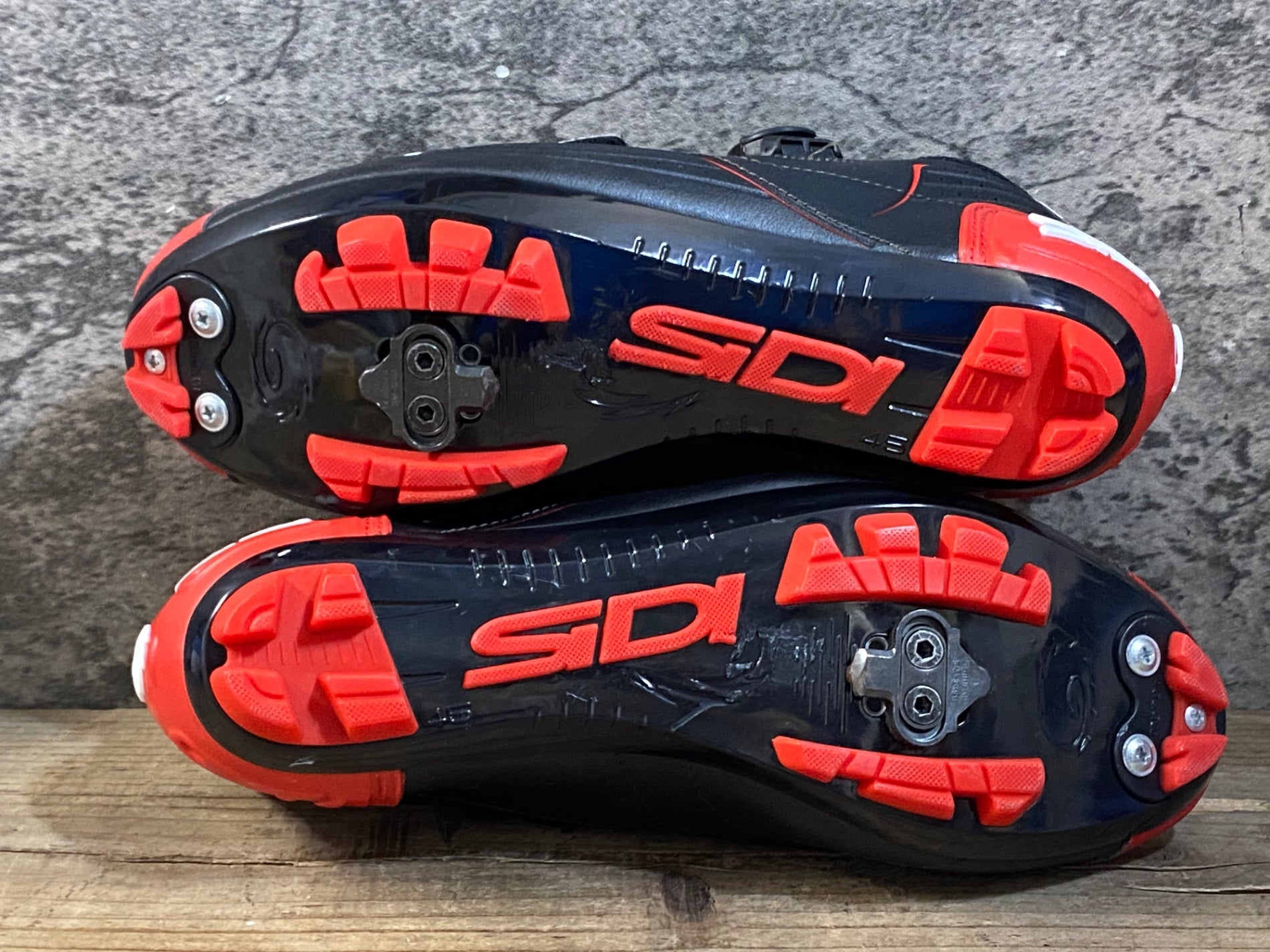 KG395 シディ SIDI TRACE MTB ビンディングシューズ 黒 赤 SPD EU45