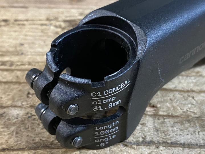 KA204 キャノンデール Cannondale ワン ONE アルミステム Φ31.8 -6° 100mm