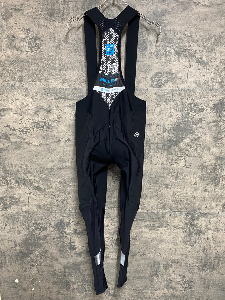 JY649 アソス ASSOS MILLE GT Ultraz Winter Bib Tights CLIMACODE 3/3 ビブタイツ 黒 L 裏起毛