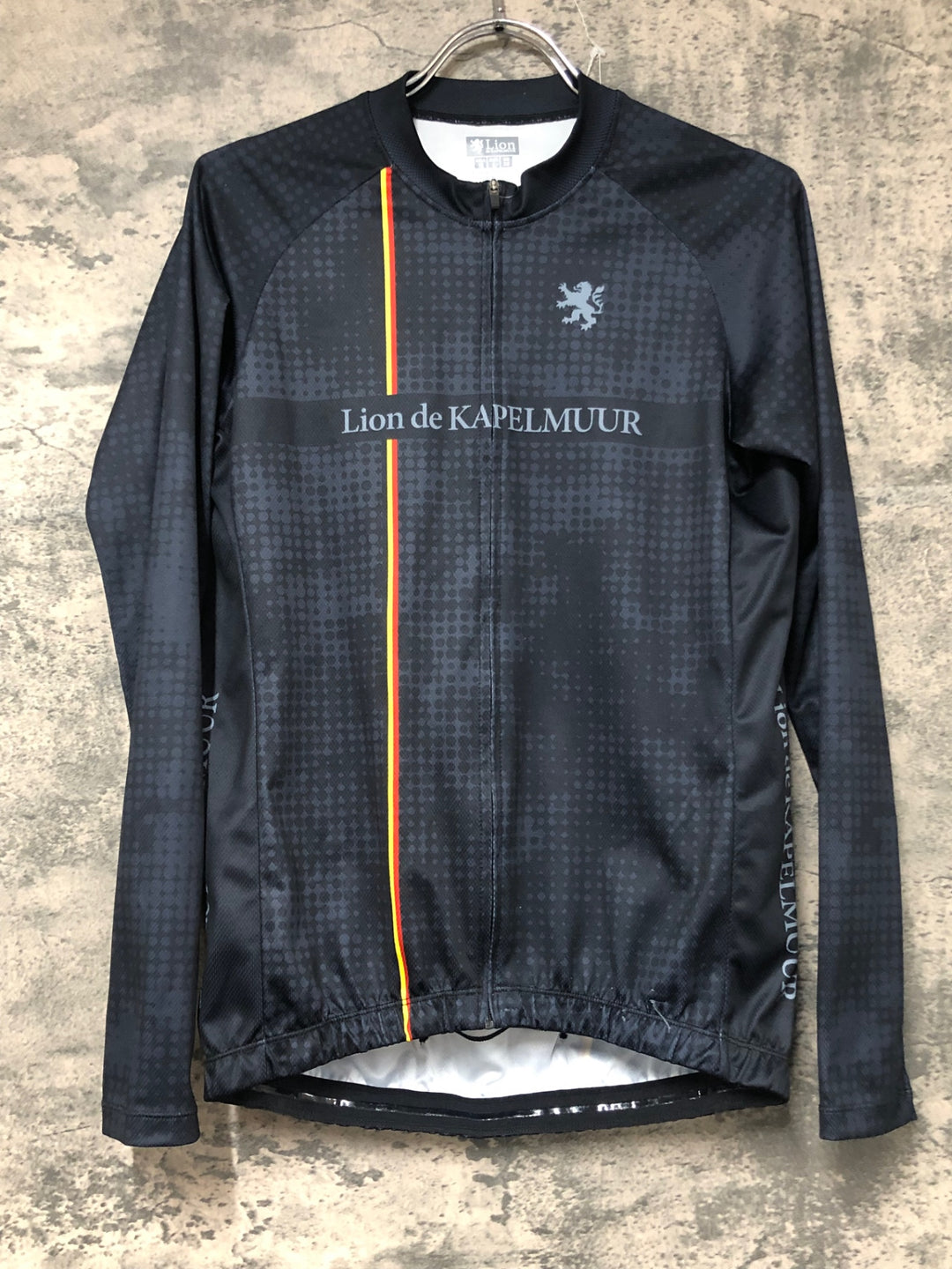 KD293 リオンドカペルミュール Lion de KAPELMUUR 長袖 サイクルジャージ 黒 M