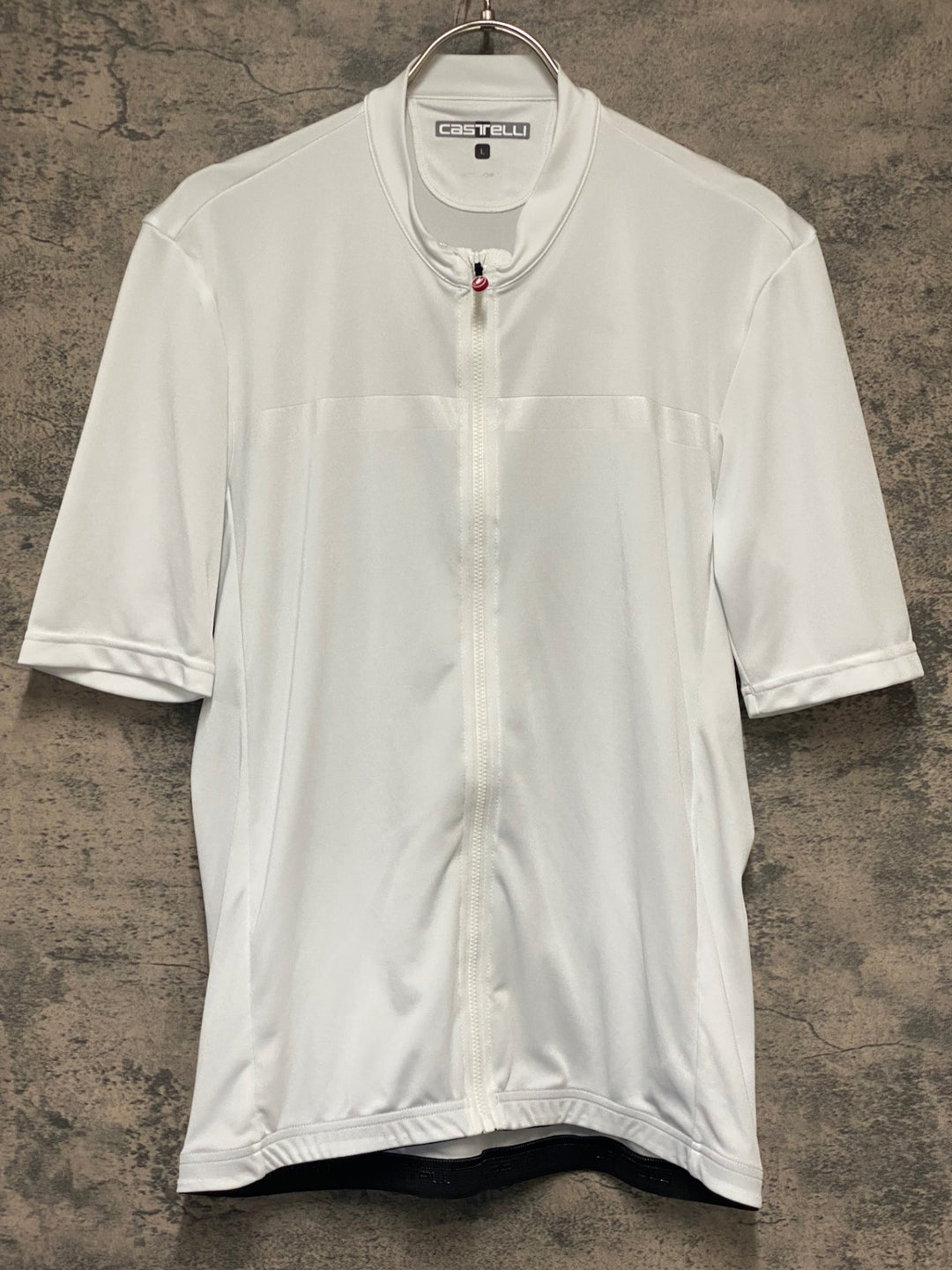 KM348 カステリ CASTELLI CLASSIFICA JERSEY 半袖 サイクルジャージ 白 L