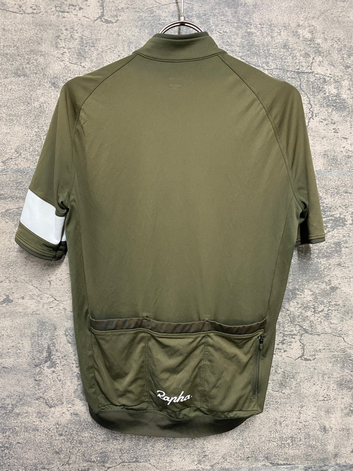 KA639 ラファ Rapha CORE JERSEY 半袖 サイクルジャージ オリーブ M