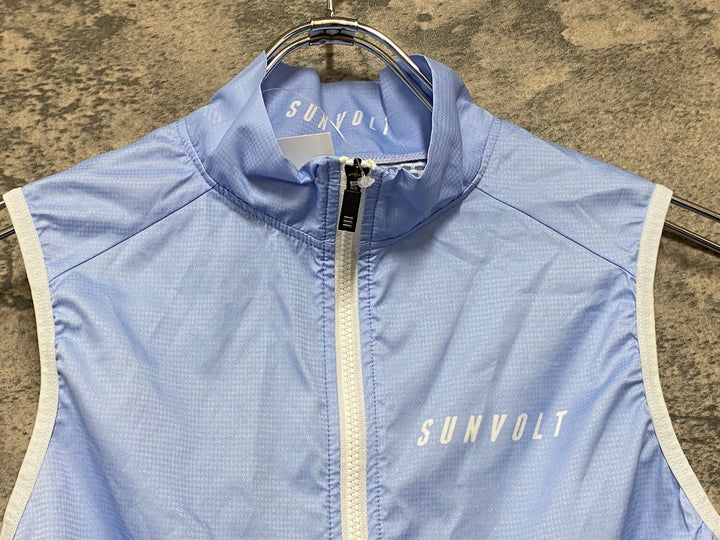 JK224 サンボルト SUNVOLT サイクルベスト ジレ 水色 S