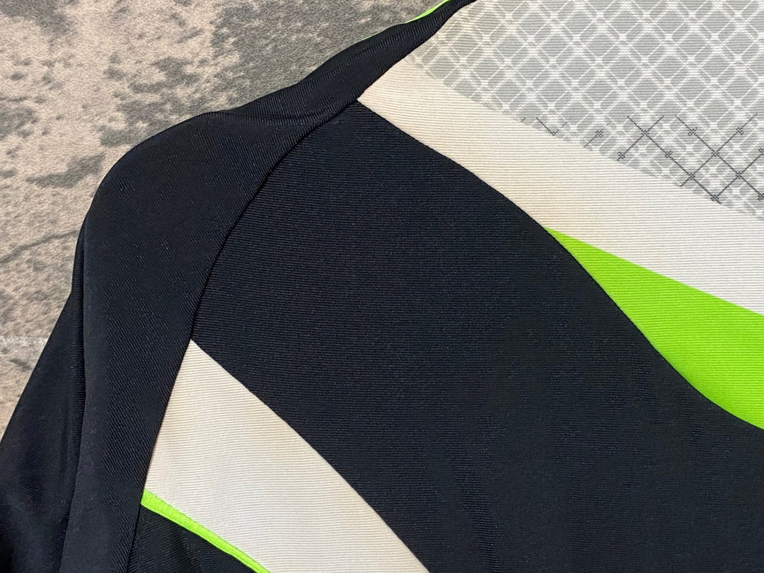 JI655 サンティーニ Santini 半袖サイクルジャージ 黒 L