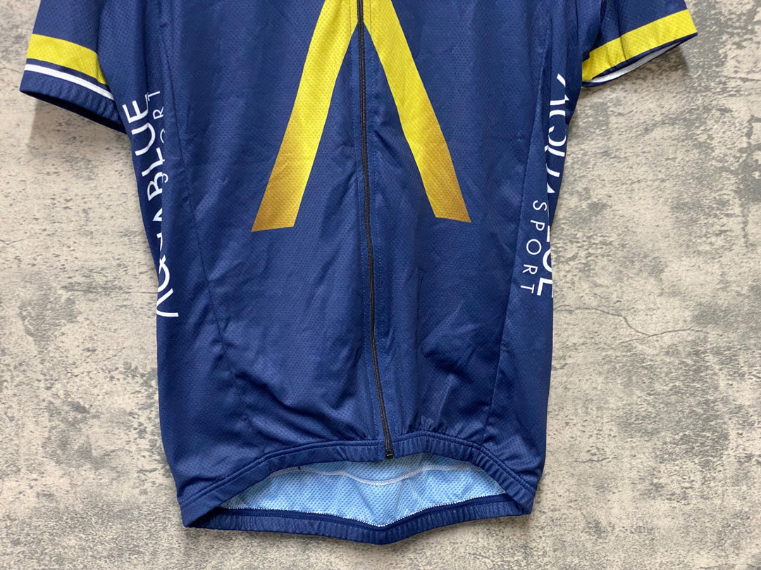 KI160 フェルマルク VERMARC 半袖 サイクルジャージ ネイビー S AQUABLUE SPORT