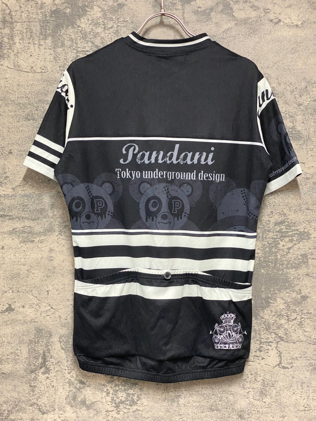 KD093 パンダーニ Pandani 半袖 サイクルジャージ 黒 M