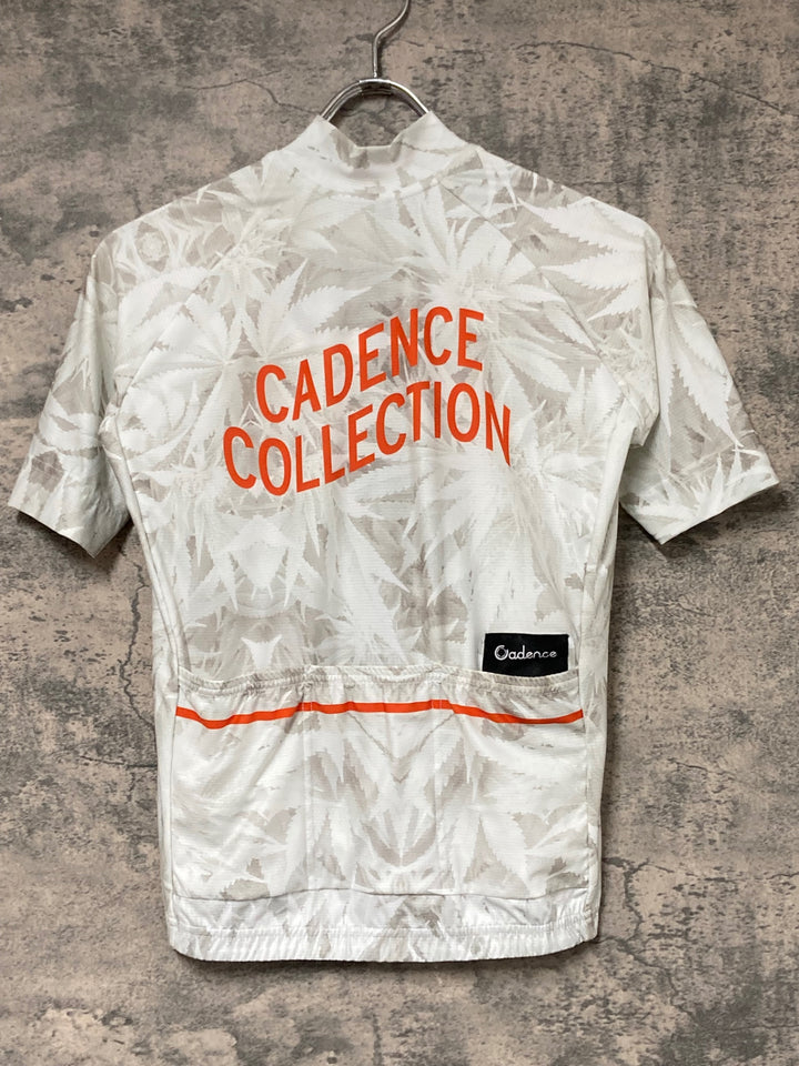 JW701 ケイデンス Cadence 半袖 サイクルジャージ 白 XS ※ほつれ