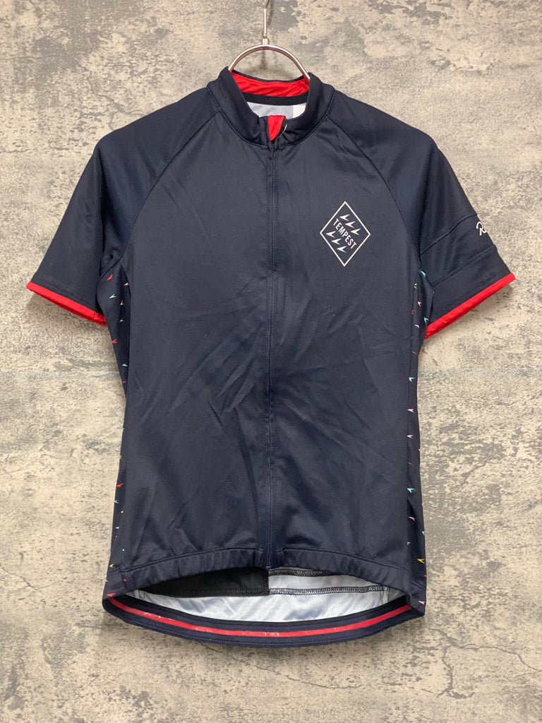 JX643 ラファ Rapha TEMPEST JERSEY 半袖 サイクルジャージ 紺