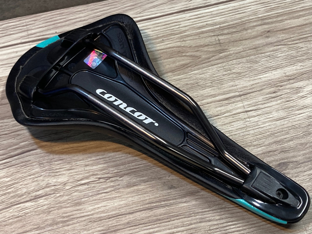 JU659 セラサンマルコ Selle San Marco コンコール CONCOR TEAM サドル XSiliteレール 黒/水色