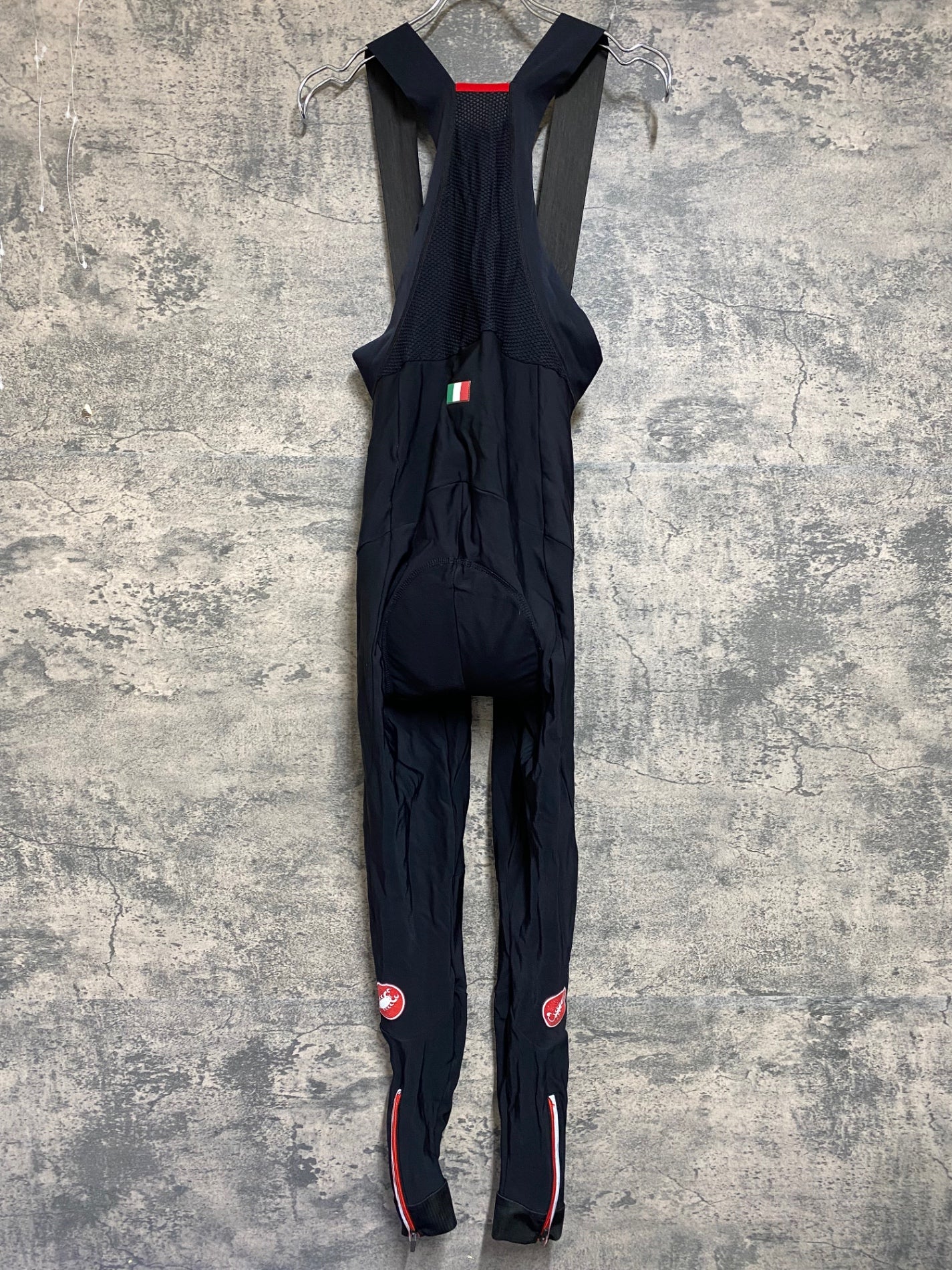 JP484 カステリ CASTELLI ロッソコルサ ROSSO CORSA ビブタイツ 黒 M