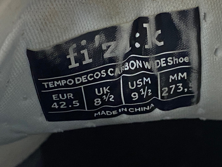 KL851 フィジーク fizik TEMPO DECOS CARBON WIDE SHOES ビンディングシューズ 白 BOA 3穴 EU42.5