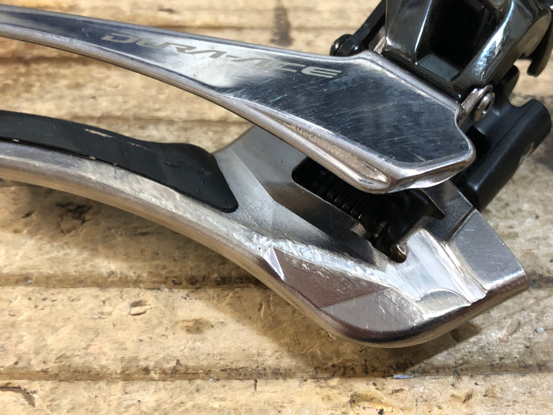 KH307 シマノ SHIMANO デュラエース DURA-ACE FD-R9100 フロントディレイラー 直付 2s ※座布団、固定ボルト欠品