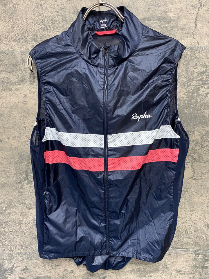 KD329 ラファ Rapha BREVET GILET ジレ サイクルベスト 黒 L