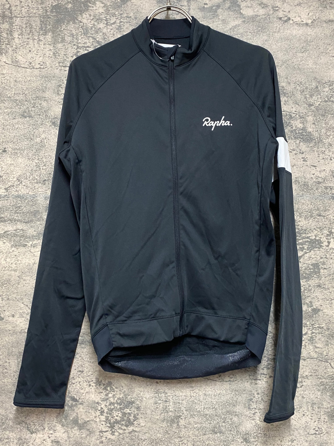 JS963 ラファ Rapha CORE LONG SLEEVE JERSEY 長袖 サイクルジャージ 黒 S 裏起毛