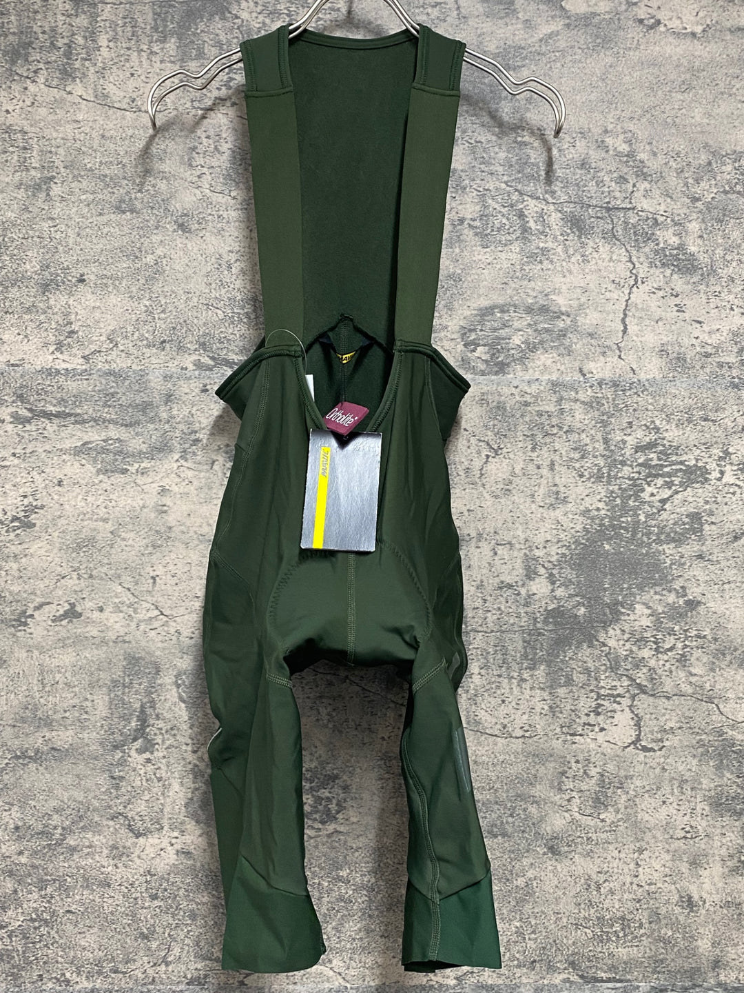 JX977 マヴィック MAVIC Cos Pro Th Bib Short ビブショーツ 緑 L 裏起毛