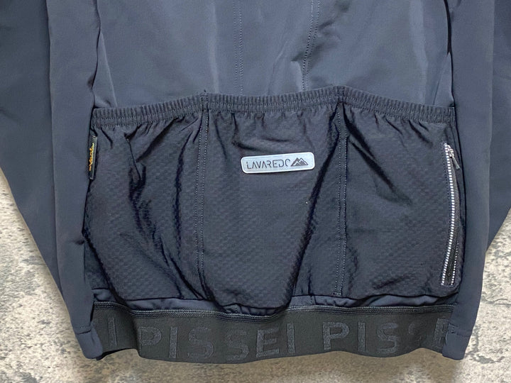 KN176 ピセイ PISSEI 長袖 サイクルジャケット 黒 L/4 裏起毛 LAVAREDO