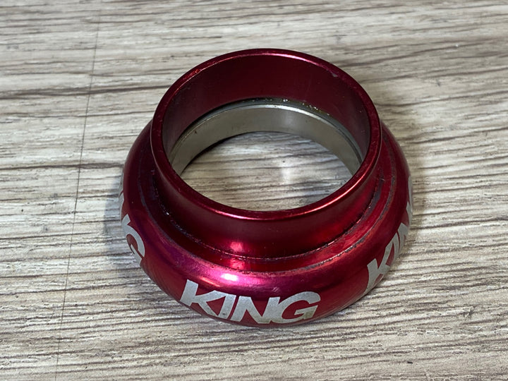 JT261 クリスキング CHRIS KING NoThreadSet アヘッド ヘッドパーツ ヘッドセット 上下1-1/8 OS アウトボード式 レッド ※トップキャップ無し