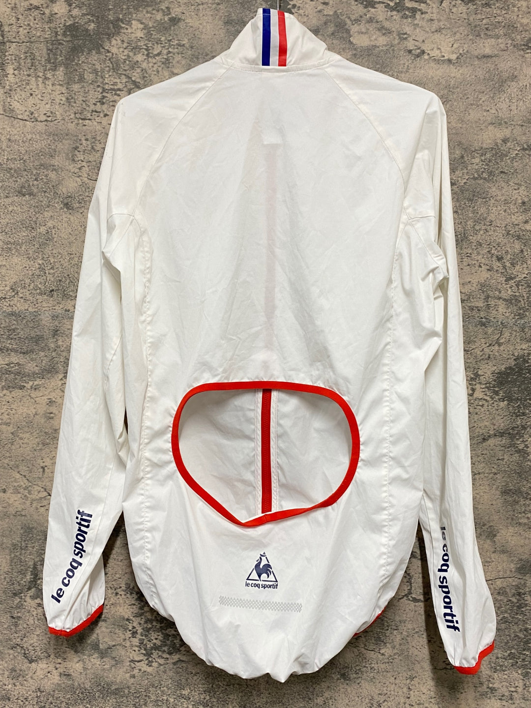 KJ174 ルコックスポルティフ le coq sportif 長袖 ウィンドブレーカー 白 M 汚れあり