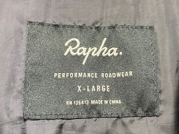 JO256 ラファ Rapha 長袖 サイクルジャケット 黒 XL ダウン 中綿 ※ジッパー破損