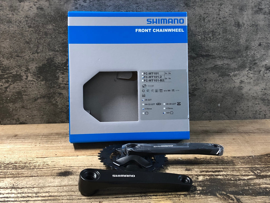 KF756 シマノ SHIMANO FC-MT101-2 クランクセット 170mm 36/22T スクエアテーパー