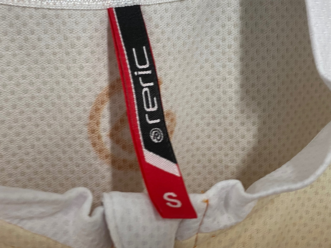 JV966 レリック reric Echo Standerd Jersey 半袖 サイクルジャージ S 白オレンジ