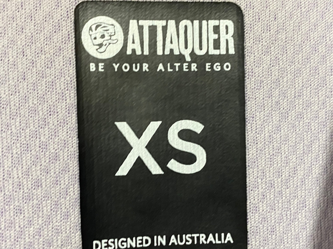 KI526 アタッカー ATTAQUER ALL DAY 半袖 サイクルジャージ 紫 XS ※スレあり