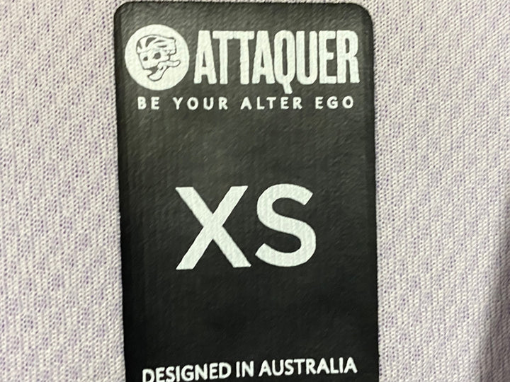 KI526 アタッカー ATTAQUER ALL DAY 半袖 サイクルジャージ 紫 XS ※スレあり