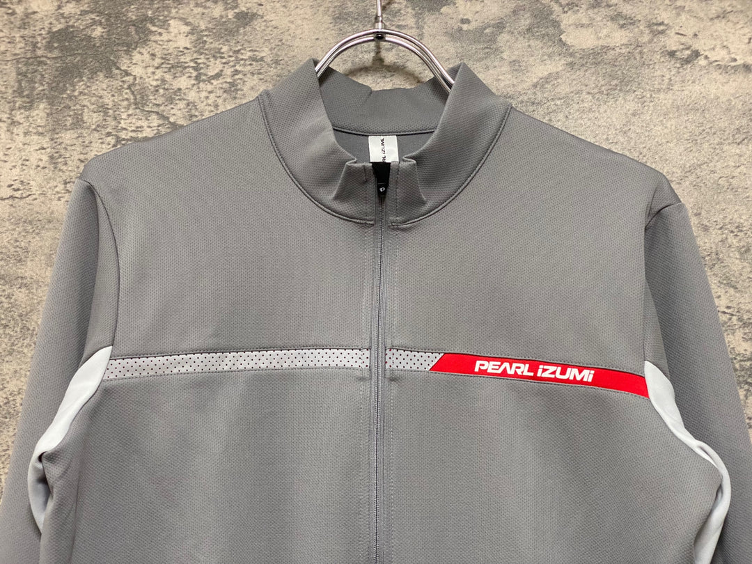JZ250 パールイズミ PEARL iZUMi 長袖 サイクルジャージ グレー L