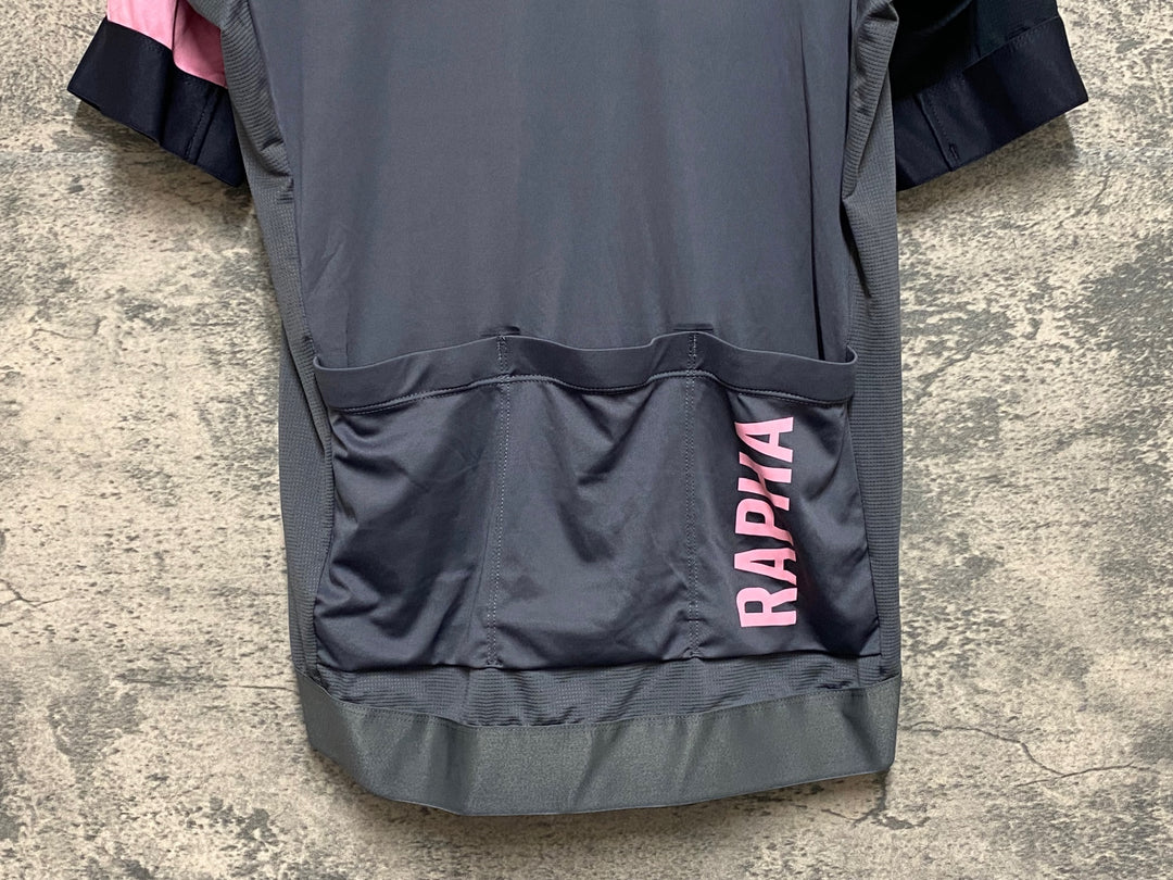KF225 ラファ Rapha PRO TEAM TRAINING JERSEY 半袖 サイクルジャージ グレー M