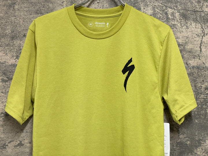 JV695 スペシャライズド SPECIALIZED S-LOGO TEE SS MEN 半袖 Tシャツ 黄 M