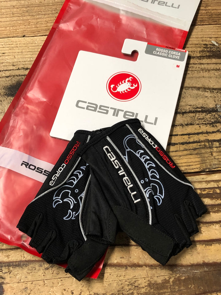 IV742 カステリ CASTELLI ROSSOCORSA CLASSIC グローブ 黒 M