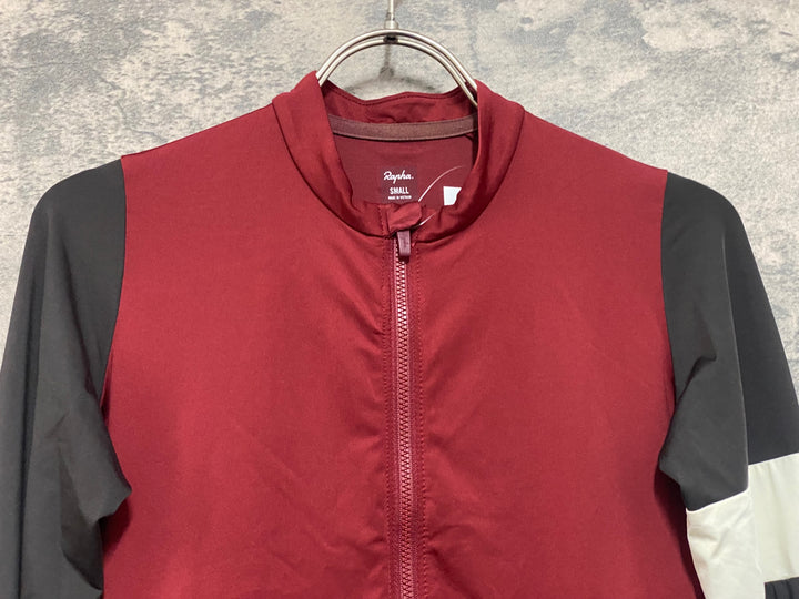 JO051 ラファ Rapha PRO TEAM LONG SLEEVE TRAINING JERSEY 長袖 サイクルジャージ 赤 S