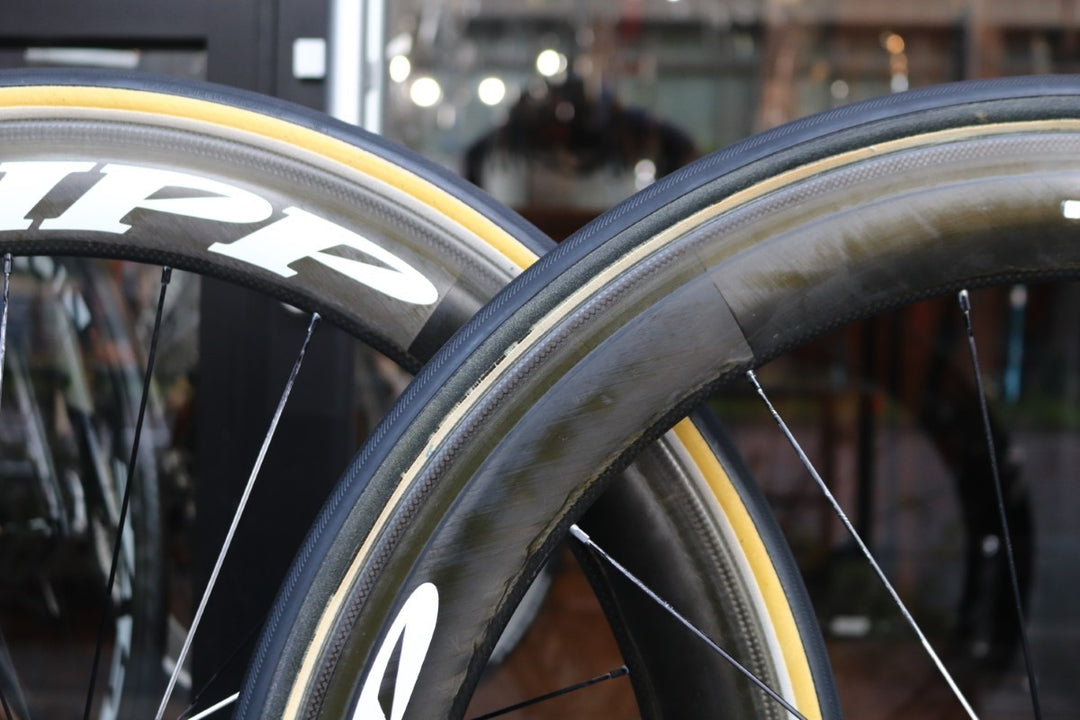 【訳あり】 ジップ ZIPP 404 カーボン チューブラー ホイールセット シマノ 10S 【東京南麻布店】