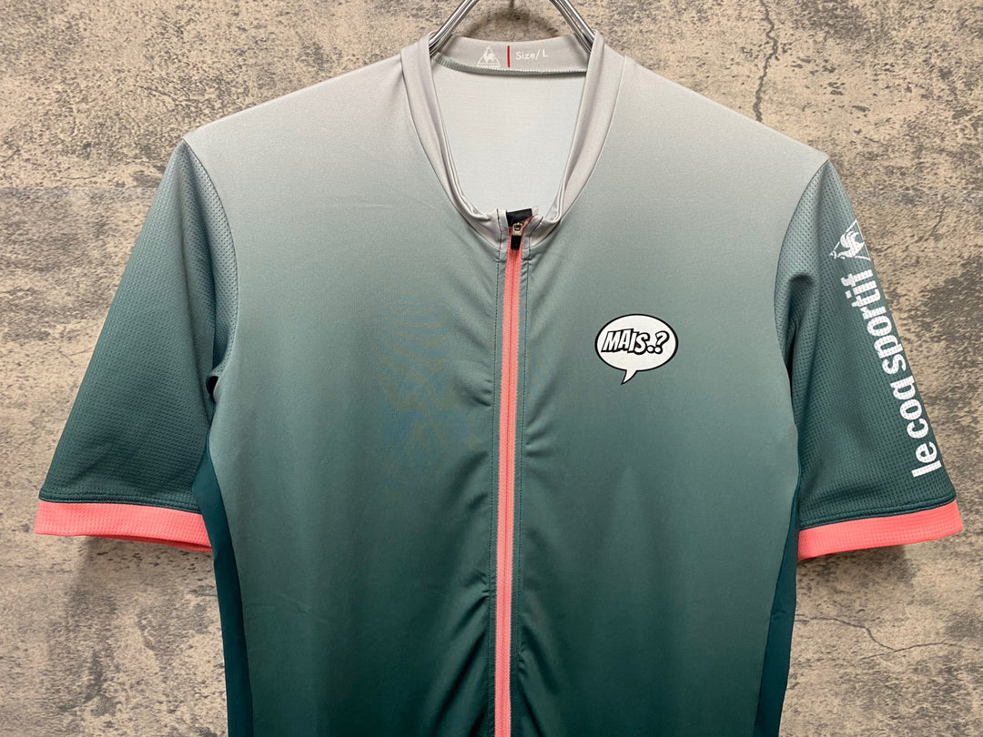 JH620 ルコックスポルティフ le coq sportif Steel 半袖 サイクルジャージ グリーン L
