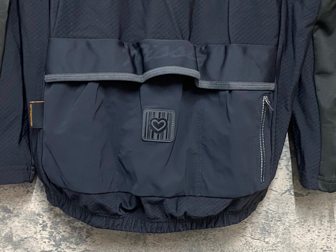 KP716 ピセイ PISSEI 長袖 サイクルジャケット 黒 L/4 裏起毛 中綿