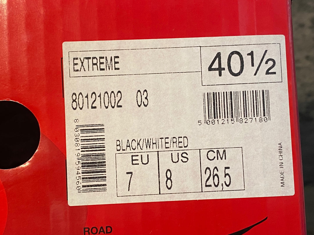 JR507 ノースウェーブ NORTHWAVE EXTREME ビンディングシューズ 黒赤白 EU40 1/2