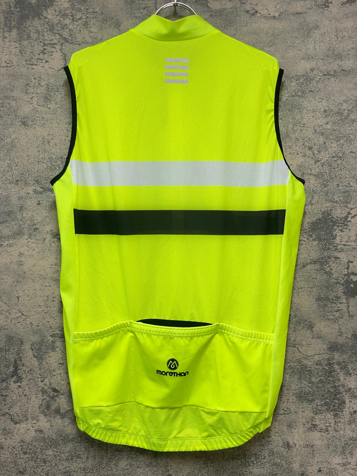 KN293 モーゼン morethan サイクルベスト ジレ 黄 3XL