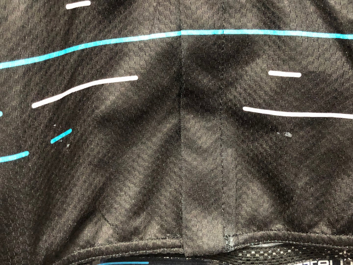 JV913 カステリ CASTELLI 半袖 サイクルジャージ 黒 M TEAM Sky ※サイズロゴ劣化