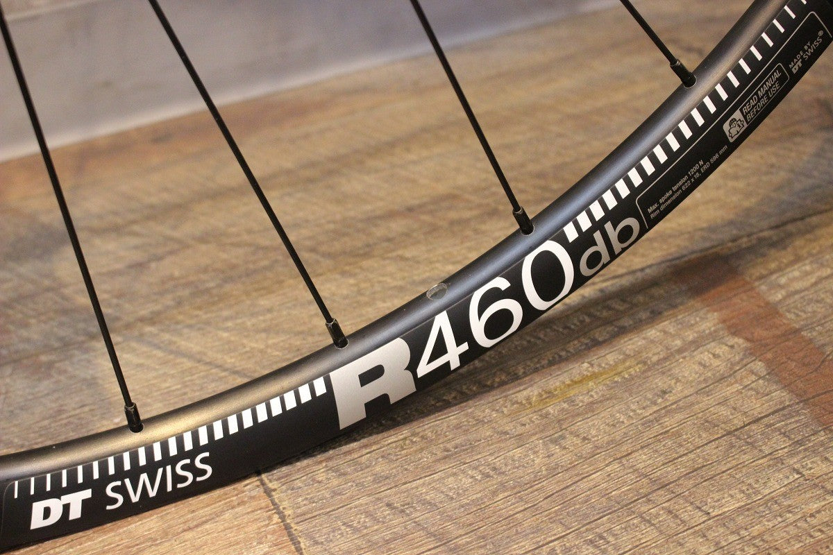 DT SWISS R460 DB アルミ チューブレスレディ ホイールセット シマノ