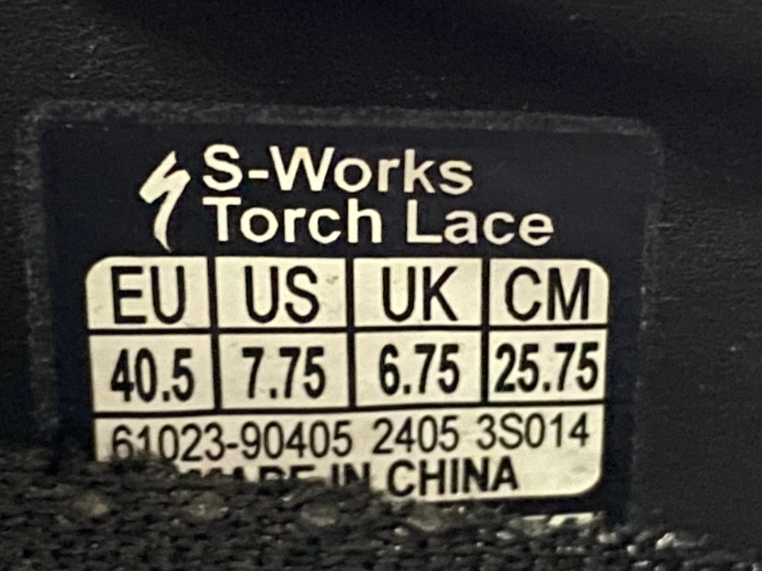 JK233 スペシャライズド SPECIALIZED S-WORKS TORCH LACE ビンディングシューズ EU40.5 SPD-SL ブラック