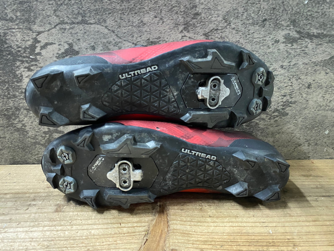 KB579 シマノ SHIMANO XC7 SHXC702M ビンディングシューズ 赤 EU41 2穴