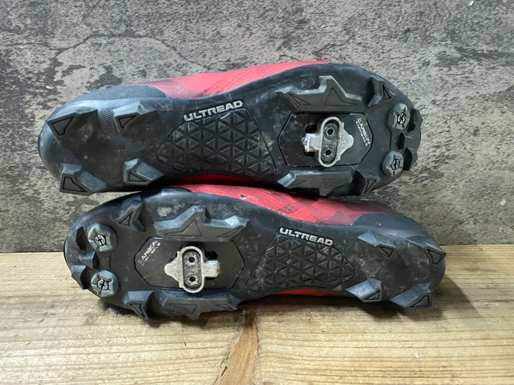 KB579 シマノ SHIMANO XC7 SHXC702M ビンディングシューズ 赤 EU41 2穴