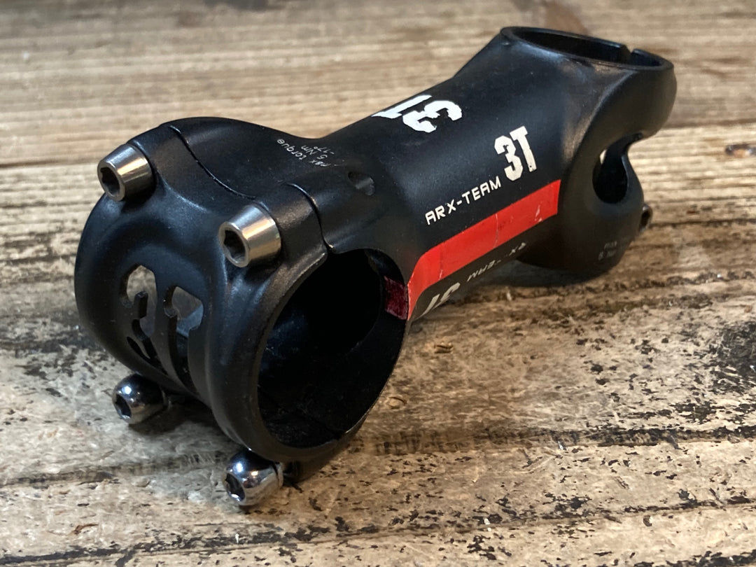 JS129 3T ARX TEAM アルミ ステム 黒 80mm Φ31.8 OS -17°